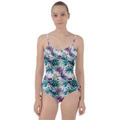 Tropical Flowers Pattern Sweetheart Tankini Set by goljakoff