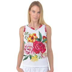 Garden Flowers Women s Basketball Tank Top by goljakoff