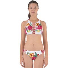 Garden Flowers Perfectly Cut Out Bikini Set by goljakoff