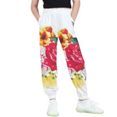 Garden Flowers Kids  Elastic Waist Pants by goljakoff