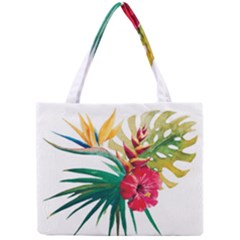 Tropical Flowers Mini Tote Bag by goljakoff