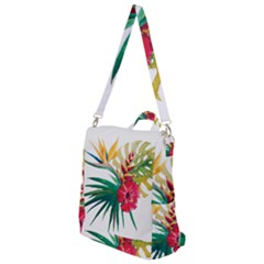 Tropical Flowers Crossbody Backpack by goljakoff