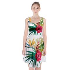 Tropical Flowers Racerback Midi Dress by goljakoff