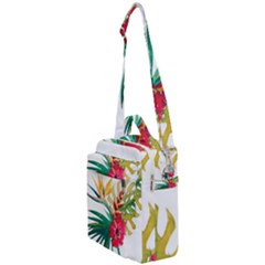 Tropical Flowers Crossbody Day Bag by goljakoff