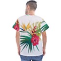 Tropical flowers Men s V-Neck Scrub Top View2