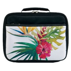 Tropical Flowers Lunch Bag by goljakoff