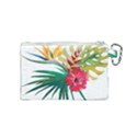 Tropical flowers Canvas Cosmetic Bag (Small) View2