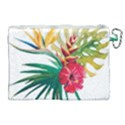 Tropical flowers Canvas Cosmetic Bag (XL) View2