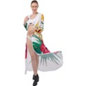 Tropical flowers Maxi Chiffon Beach Wrap View1