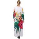 Tropical flowers Maxi Chiffon Beach Wrap View2