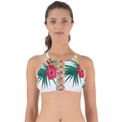 Tropical Flowers Perfectly Cut Out Bikini Top by goljakoff