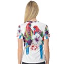 Tropical parrots V-Neck Sport Mesh Tee View2