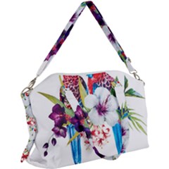 Tropical Parrots Canvas Crossbody Bag by goljakoff