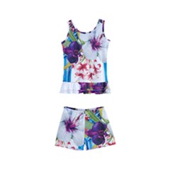 Tropical Parrots Kids  Boyleg Swimsuit by goljakoff