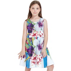 Tropical Parrots Kids  Skater Dress