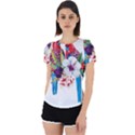 Tropical parrots Back Cut Out Sport Tee View1