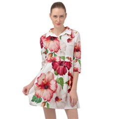 Flawers Mini Skater Shirt Dress by goljakoff