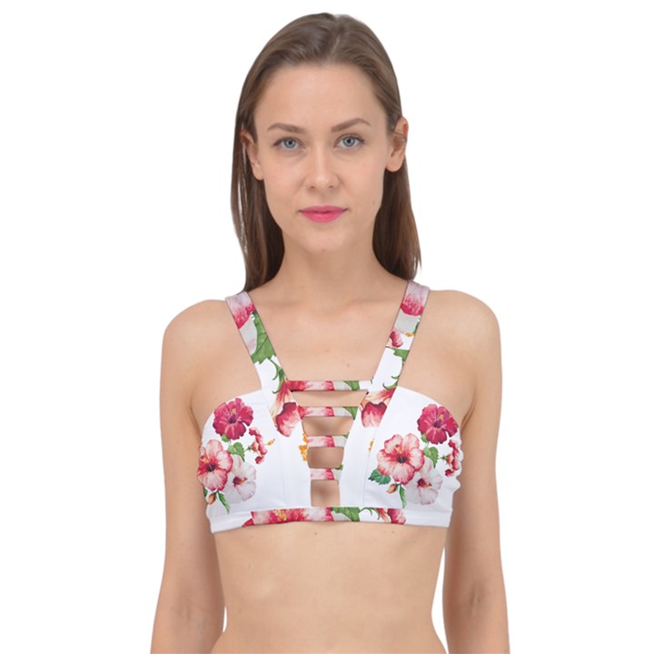 Flawers Cage Up Bikini Top