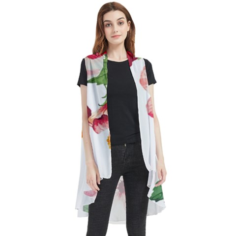 Flawers Sleeveless Chiffon Waistcoat Shirt by goljakoff