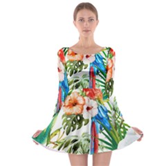 Jungle Long Sleeve Skater Dress by goljakoff