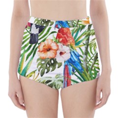 Jungle High-waisted Bikini Bottoms by goljakoff