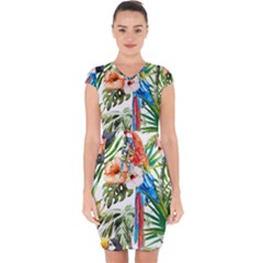 Jungle Capsleeve Drawstring Dress  by goljakoff