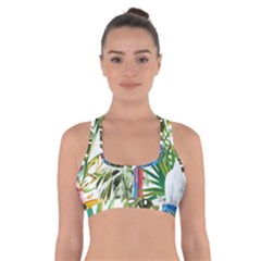 Jungle Cross Back Sports Bra by goljakoff