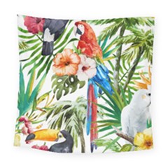 Jungle Square Tapestry (large) by goljakoff