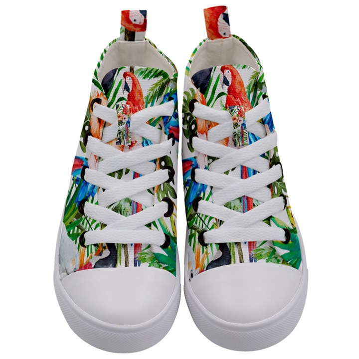 Jungle Kids  Mid-Top Canvas Sneakers