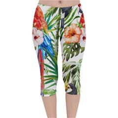 Jungle Velvet Capri Leggings  by goljakoff