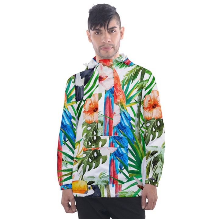 Jungle Men s Front Pocket Pullover Windbreaker