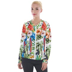 Jungle Velvet Zip Up Jacket by goljakoff