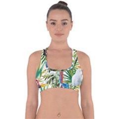 Jungle Cross Back Hipster Bikini Top  by goljakoff