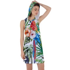 Jungle Racer Back Hoodie Dress