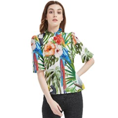 Jungle Frill Neck Blouse