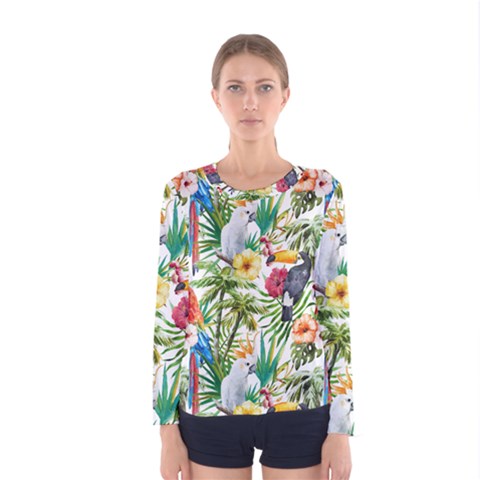 Jungle Birds Women s Long Sleeve Tee by goljakoff