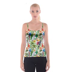 Jungle Birds Spaghetti Strap Top by goljakoff