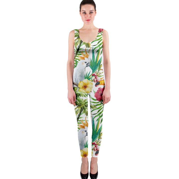 Jungle birds One Piece Catsuit