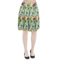 Jungle Birds Pleated Skirt by goljakoff