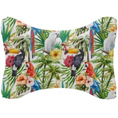 Jungle Birds Seat Head Rest Cushion by goljakoff