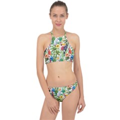 Jungle Birds Racer Front Bikini Set by goljakoff