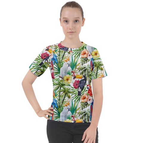 Jungle Birds Women s Sport Raglan Tee by goljakoff