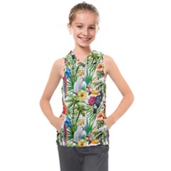 Jungle Birds Kids  Sleeveless Hoodie by goljakoff