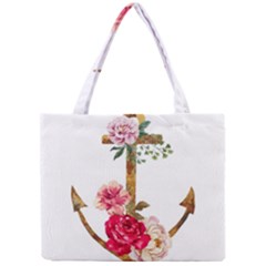 Flowers Anchor Mini Tote Bag by goljakoff