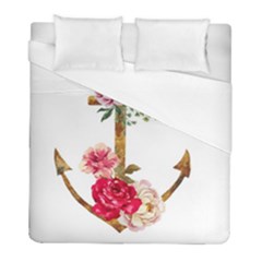 Flowers Anchor Duvet Cover (full/ Double Size)