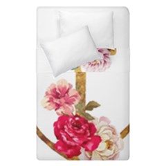 Flowers Anchor Duvet Cover Double Side (single Size) by goljakoff