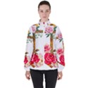 Flowers anchor Women s High Neck Windbreaker View1