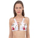 Flowers anchor Cage Up Bikini Top View1