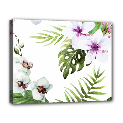 Flowers Canvas 14  X 11  (stretched) by goljakoff