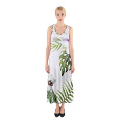 Flowers Sleeveless Maxi Dress by goljakoff